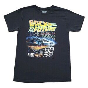 Back To The Future 88 MPH Sz Medium Officially Licensed Black Unisex T-Shirt
